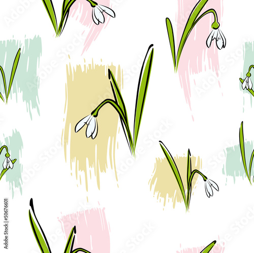 spring snowdrops wallpaper