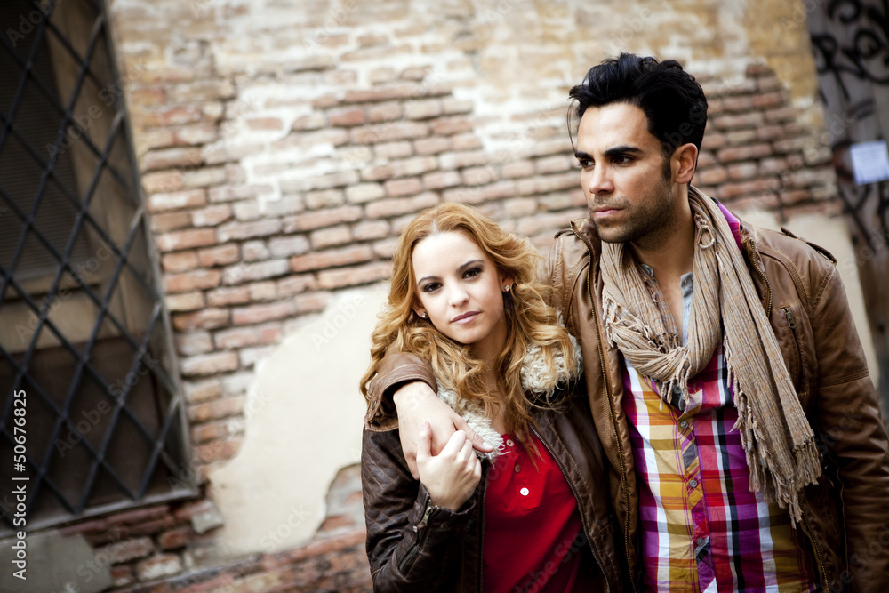 Boyfriend and girlfriend in the city Boyfriend and girlfriend in the city