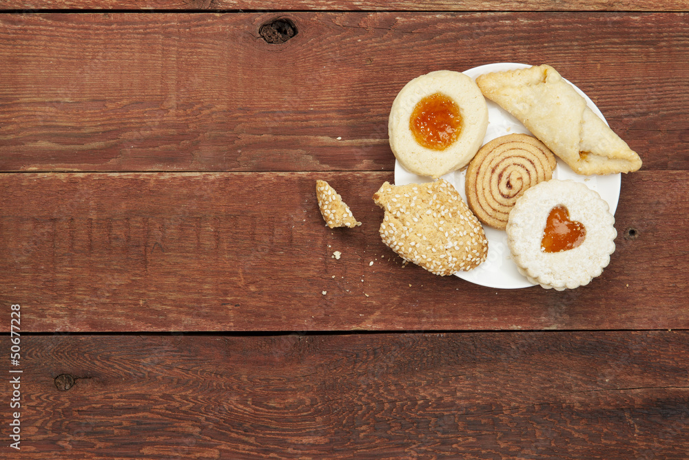 cookies on rustic table cookies on rustic table