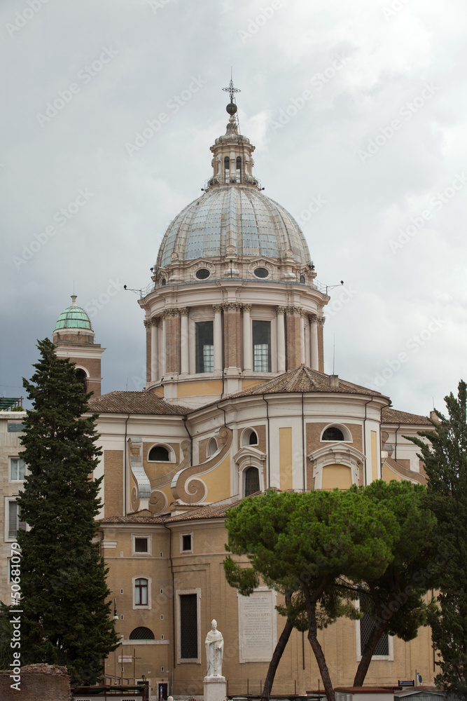 Rome - Church of Saints Ambrogio and Carlo al Corso..