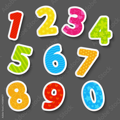 Set of color numbers