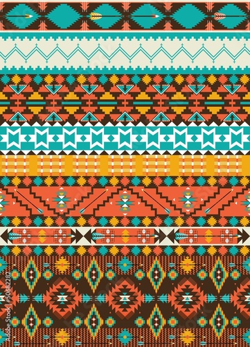 Seamless navajo geometric pattern