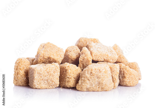 Brown sugar isolated