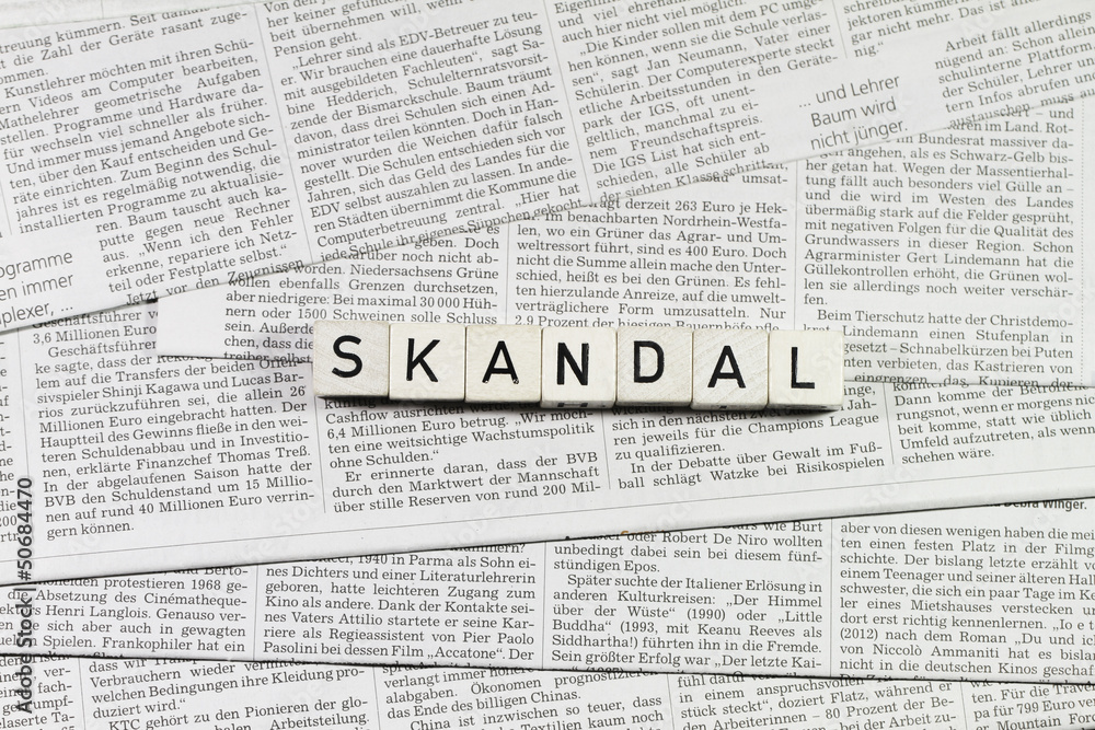 Obraz premium Skandalpresse