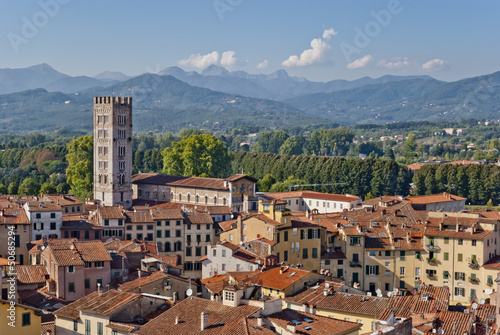 Lucca panoramic view, Tuscany, Italy photo
