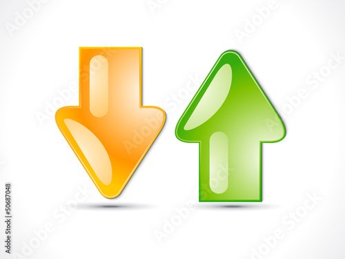 abstract upload download icon