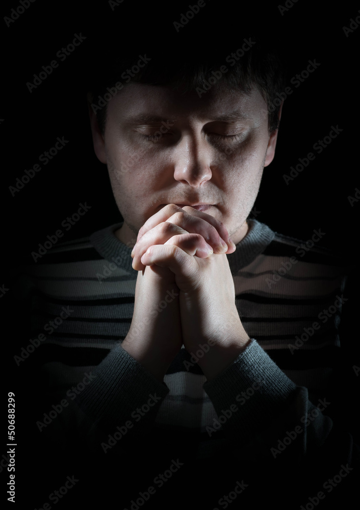 man praying man praying