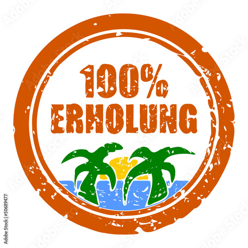 stempel rund 100% erholung I