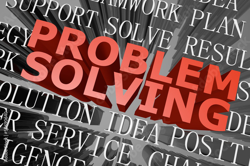 Problem solving word cloud