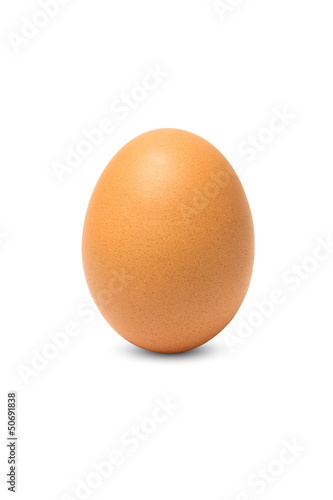 Egg isolated on white background