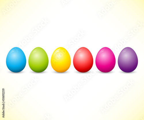 Collection of color easter eggs