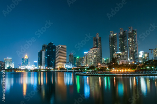 Bangkok city at twilight