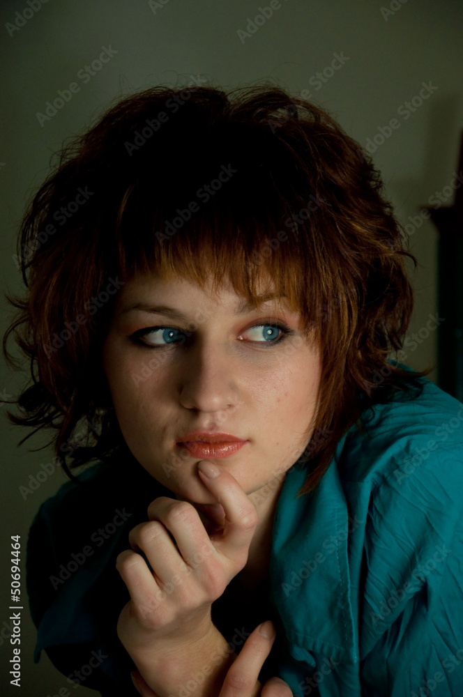 Portrait of a charming and lovely girl Portrait of a charming and lovely girl