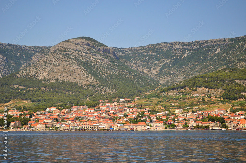 Bol town on island Brac. Croatia