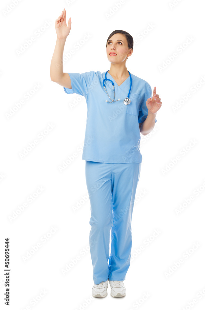 Young doctor isolated