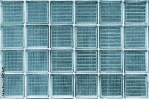background texture wall of translucid glass bricks