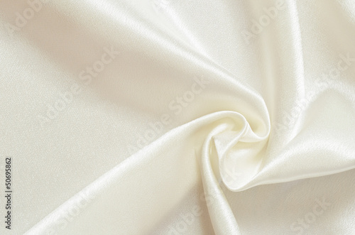 White satin drapery