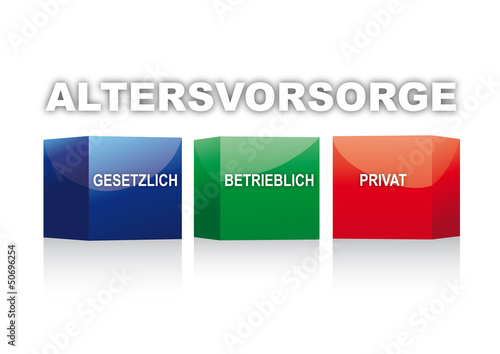 Rente, Altersvorsorge, Rentner, Versicherung, Grafik