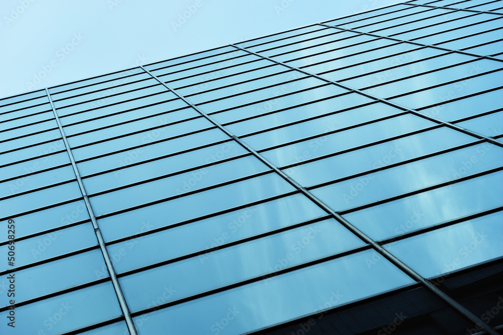 Fototapeta premium modern architecture of steel and glass buildings
