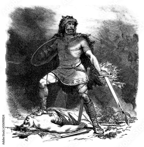 Cuadro en lienzo Germanic God : Tyr