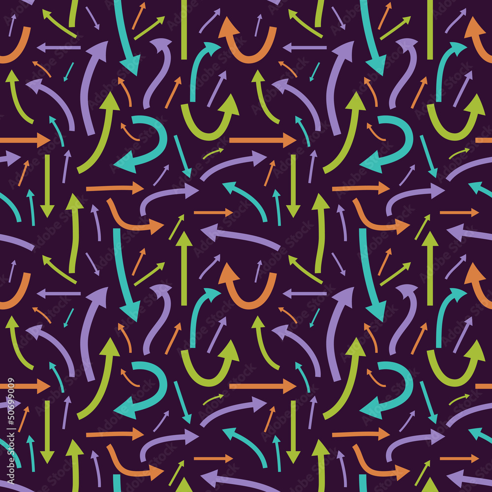 Seamless multicolored arrows pattern Seamless multicolored arrows pattern