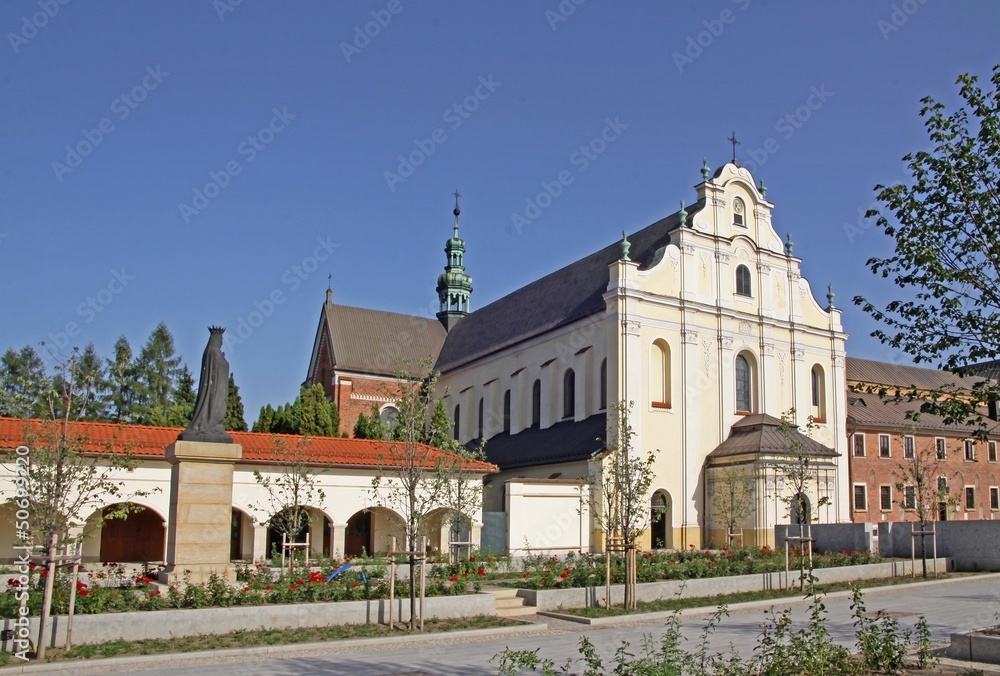 old renaissanse monastyr of cistersian in Mogila Krakow
