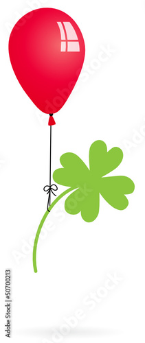 Luftballon mit Klee