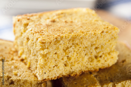 Golden Organic Homemade Cornbread