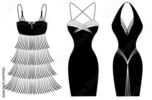 Woman party dresses.