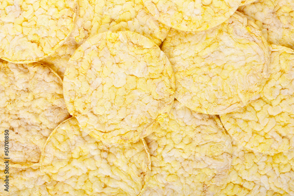 Corn cakes texture background Corn cakes texture background