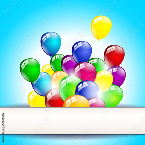 Geburtstag Hintergrund Luftballons