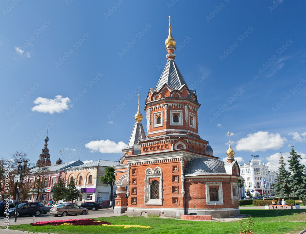 View of old church in Yaroslavl