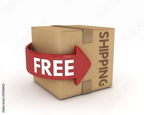 3d free shipping cardboard