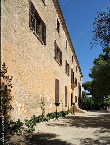 Fototapeta Naklejka Na Ścianę i Meble -  Façade du manoir d'Els Calderers à Sant Joan à Majorque