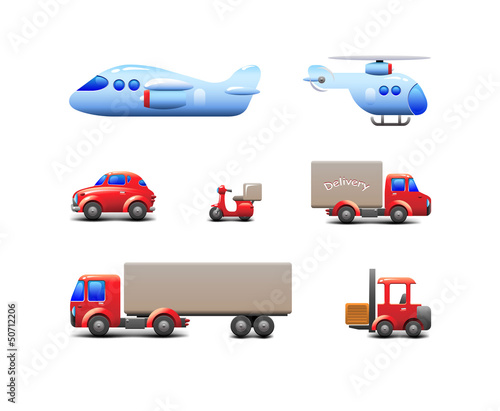 Transport Delivery Web Icon Set Version 2