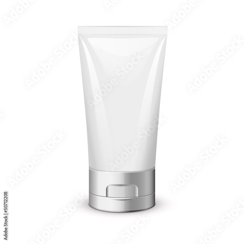 Tube Of Cream Or Gel Grayscale Silver White Clean