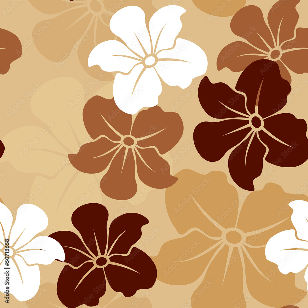 Seamless patterns with flowers. Vector illustration. Seamless patterns with flowers. Vector illustration.
