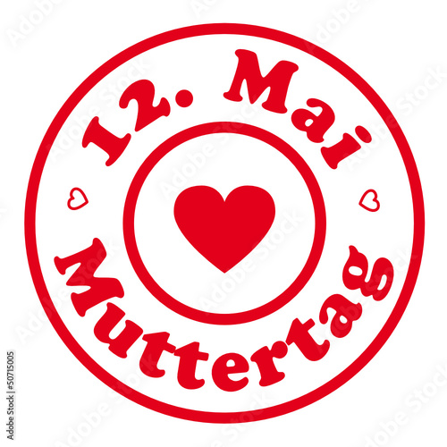 muttertag stempel, etikett, erinnerung