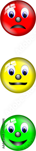 Ampel Smiley Set