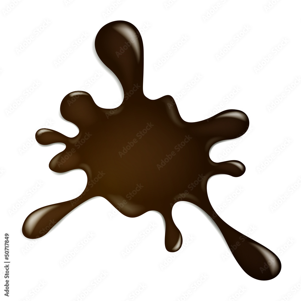 Vector Illustration of a Chocolate Splash