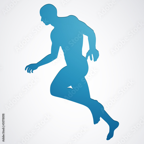 Vector Illustration of a Jogger