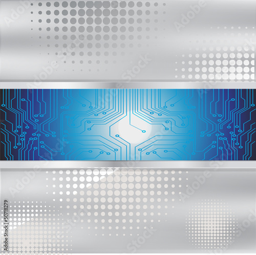 technology abstract background - vector illustration