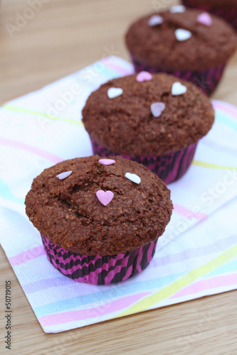 muffin al farro e cioccolato
