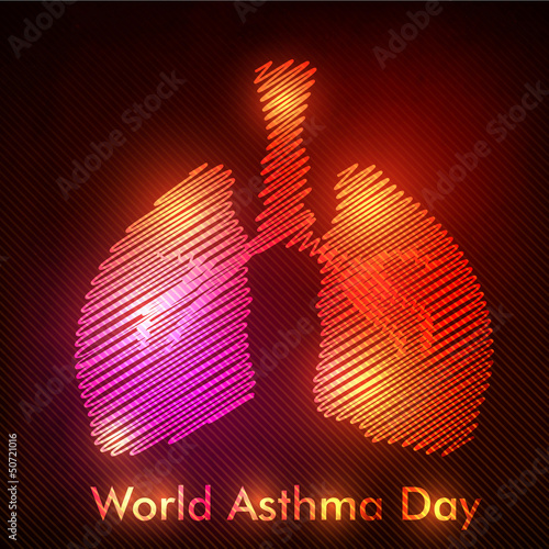 World Asthma Day background.