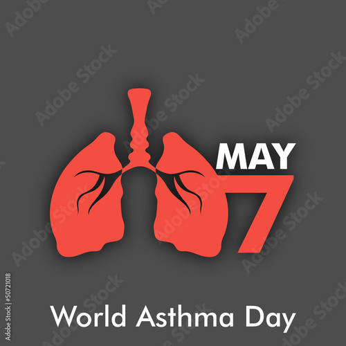 World Asthma Day background.