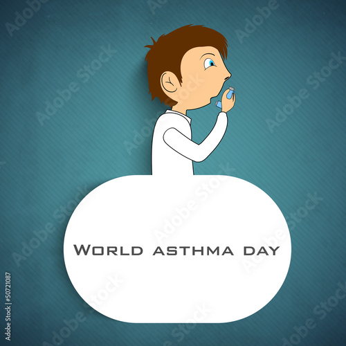 World Asthma Day background.