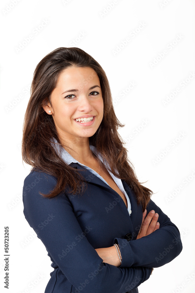 portrait of cute girl, isolated on white background portrait of cute girl, isolated on white background