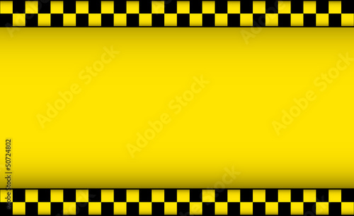 yellow background with taxi symbol