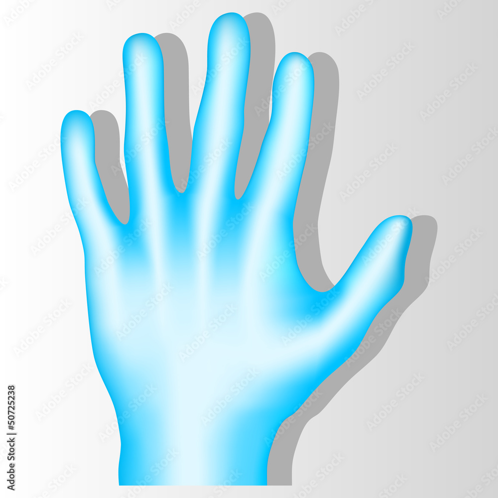 Blue hand Blue hand