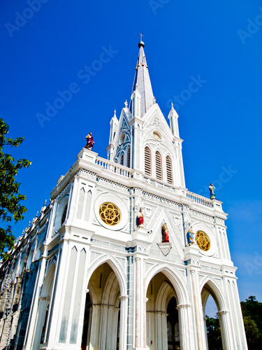 White church with blue sky3 photo